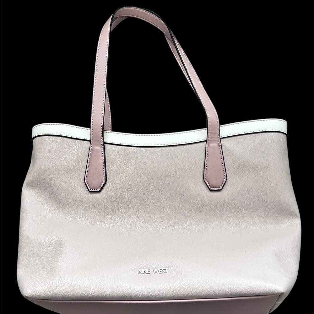 Nine West Blush and Ivory Tote Bag